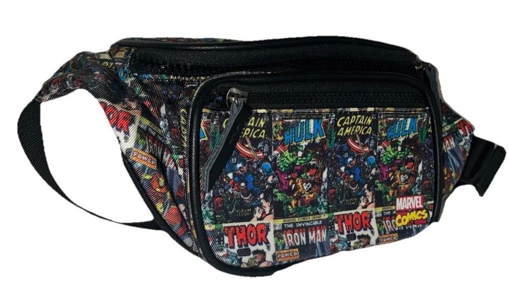 Marvel Classic Comic Print Unisex Waist Fanny Pack Kids Women Adjustable